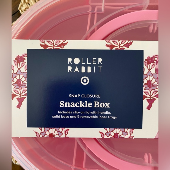 Roller Rabbit Pink Snackle Box - Picture 2 of 6